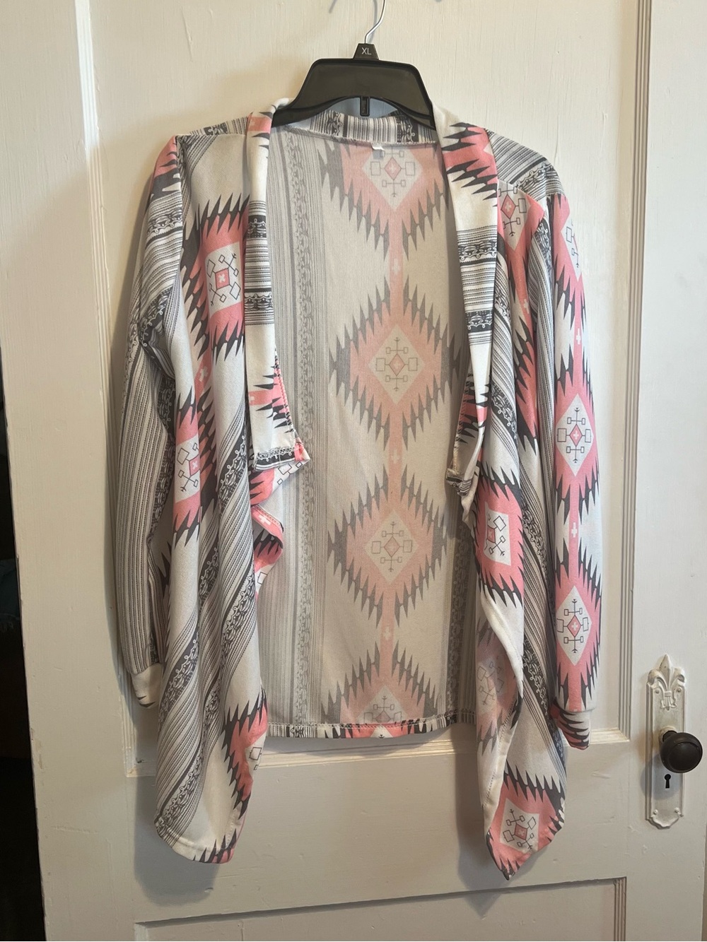 Women’s Open Front Aztec Print Cardigan